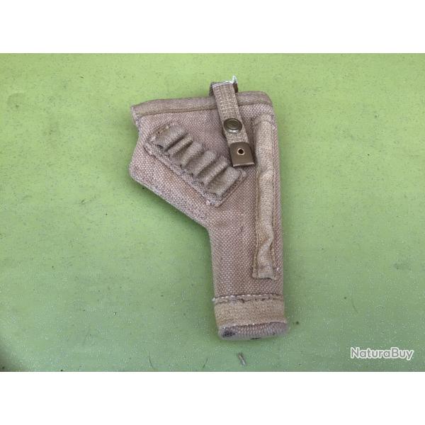VENDU PAR LE-CUIRASSIER ETUI POUR REVOLVER ANGLAIS WEBLEY EN TOILE