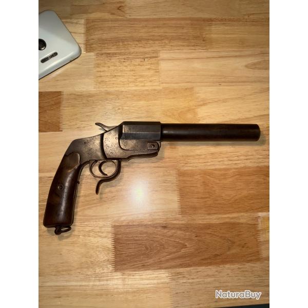 PISTOLET LANCE FUSEE ALLEMAND 14-18  (N4)