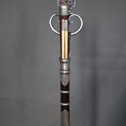 Nécessaire de voyage comprenant couteau et baguettes - Chine ou Mongolie, FIn 19ème début 20ème sièc