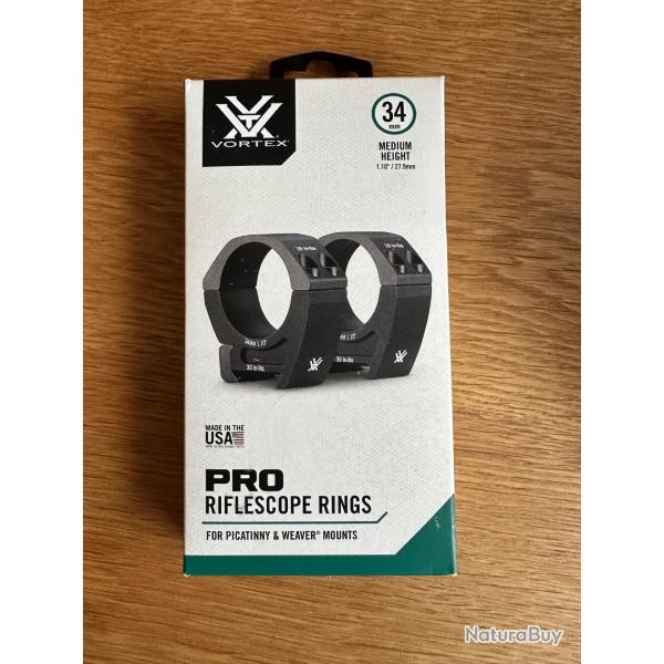 VORTEX Colliers PRO SERIES 34 mm - Neuf et disponible