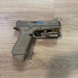GLOCK 19X + lampe Baldr S  + 850 cartouches