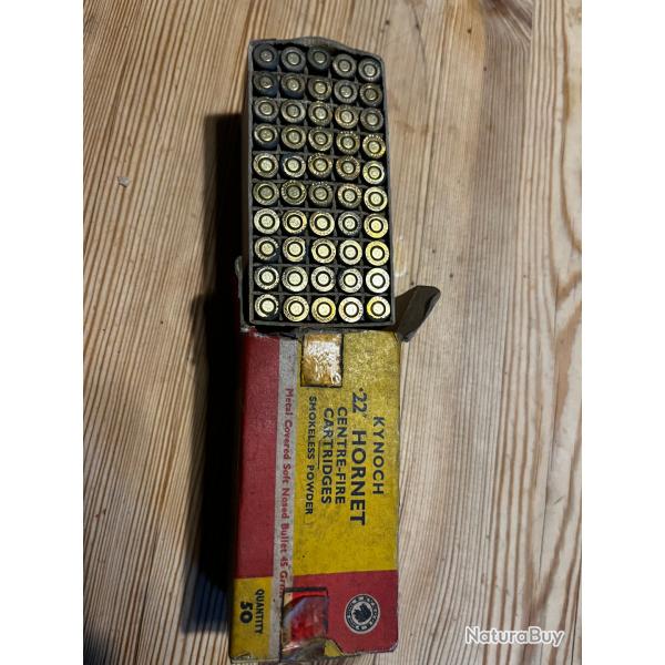 balles 22lr 45gr hornett KYNOCH
