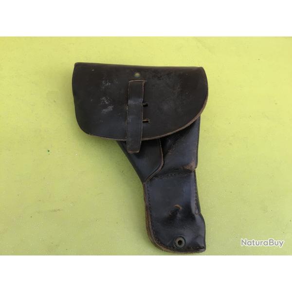 VENDU PAR LE-CUIRASSIER TUI POUR PISTOLET MAC 50 CUIR NOIR REGLEMENTAIRE