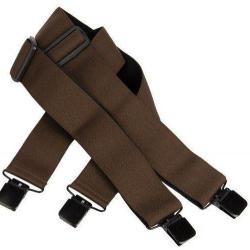 Bretelle avec clips d'attaches marron SOMLYS