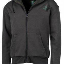 Sweat à capuche zippé kaki TREELAND-L