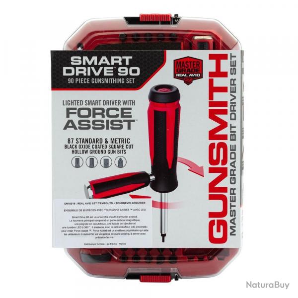 Tournevis Armurier Real Avid Smart Drive 90 - 90 Embouts - Polyvalence et Prcision pour l Entretien