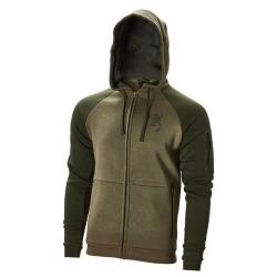 Sweatshirt Two Tones Browning Vert Confort Thermique Design Bicolore Idéal pour Chasse et Outdoor