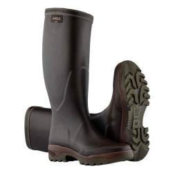 Bottes Parcours II Aigle Brun Caoutchouc Naturel Confort et Étanchéité Pour Chasse et Outdoor