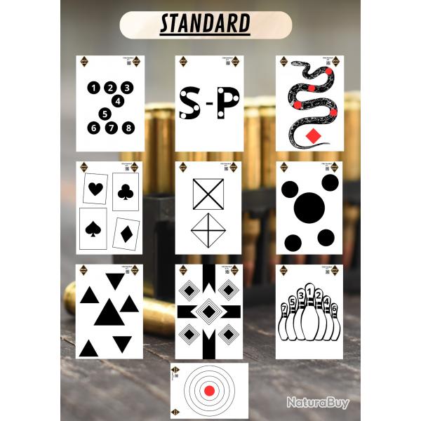 Cibles STANDARD x50
