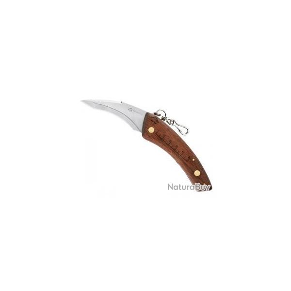 Couteau Maserin lame spciale inox manche 12 cm bubinga avec brosse pliante