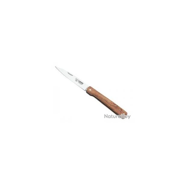 Couteau de poche Cudeman lame acier inox satin manche 9 cm olivier