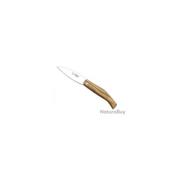 Couteau Cudeman lame acier inox satin manche 10 cm olivier