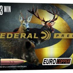 Munitions FEDERAL premium euro Copper cal.243 Win 80 gr par 60