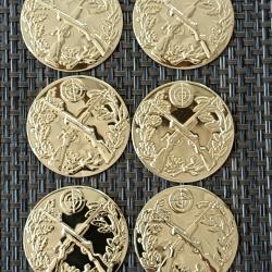 LOT INSERTS POUR MEDAILLES MOTIFS TIRS CARABINES