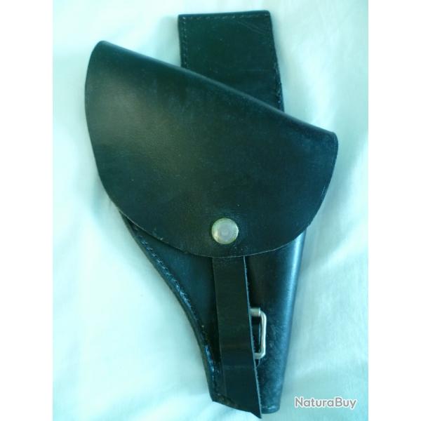 Holster ceinture droitier - ancien modle en cuir avec fermeture  boucle