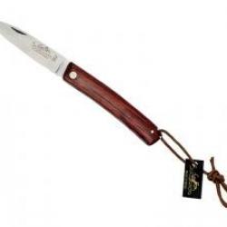 Couteau Salamandra lame acier inox 1.4116 manche 10 cm cocobolo avec pochette cuir