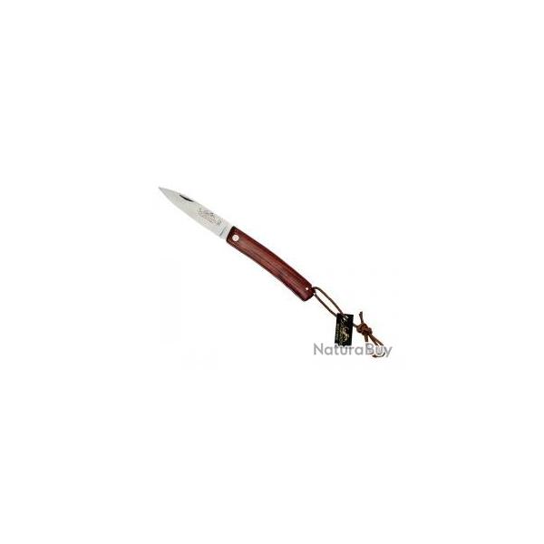 Couteau Salamandra lame acier inox 1.4116 manche 10 cm cocobolo avec pochette cuir