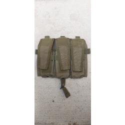 Porte chargeur triple od fixation scratch