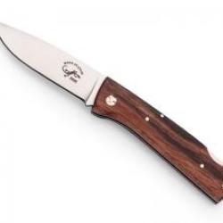 Couteau Salamandra lame à cran acier inox N690 manche 9,5 cm ébène