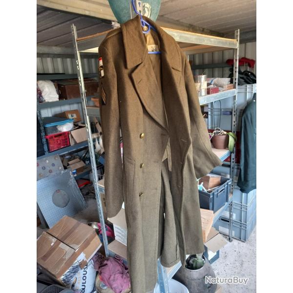 Manteau gabardine militaire transmission