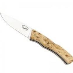 Couteau Salamandra lame à cran acier inox 1.4116 manche 11,5 cm bouleau