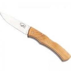 Couteau Salamandra lame à cran acier inox 1.4116 manche 11,5 cm bois d'IF