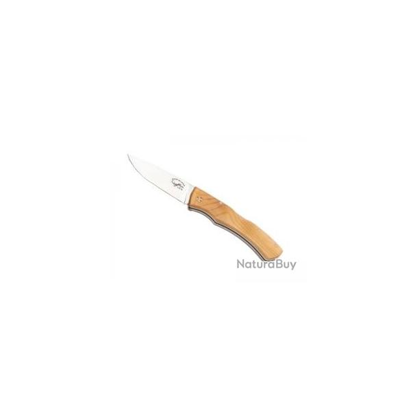 Couteau Salamandra lame  cran acier inox 1.4116 manche 11,5 cm bois d'IF
