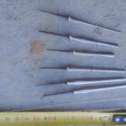 Lot gouges ancienne de menuiserie forgé origine thiernoise par A.Peter