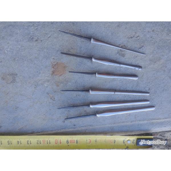 Lot gouges ancienne de menuiserie forg origine thiernoise par A.Peter