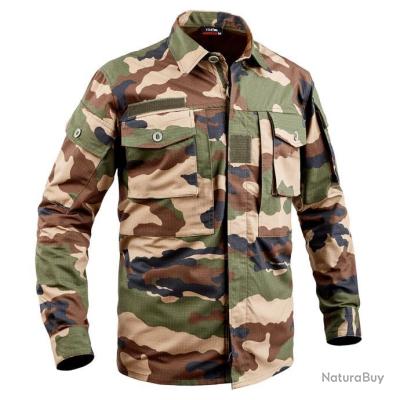 Chemise Style Militaire H&M Kaki - Taille 170/36-38 - Coton Et élasthanne