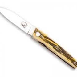 Couteau Salamandra lame acier inox N690 manche 9 cm os