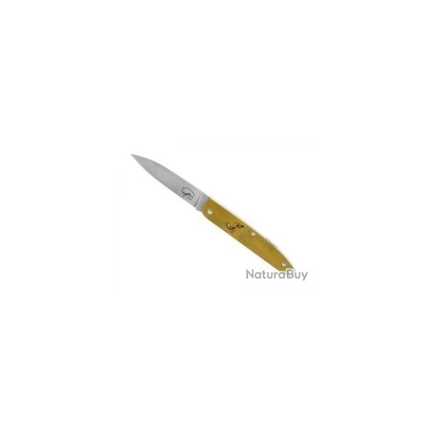 Couteau Salamandra lame acier 1.4116 manche 10 cm laiton