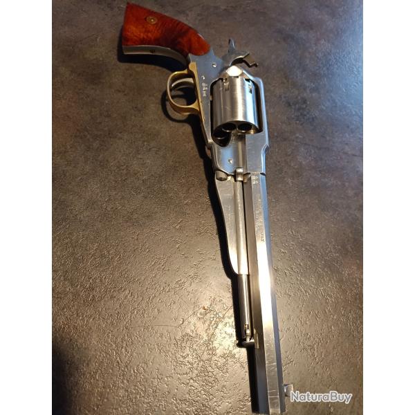 UBERTI REMINGTON INOX, New Model Army, Crosse bois de rose, cal 44, 1858 fabr BH de 1996, 1re main.