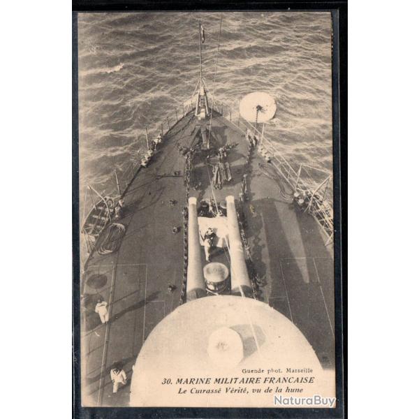 CPA - MARINE MILITAIRE FRANAISE - Le Cuirasse Vrit , vu de la hune   N3743