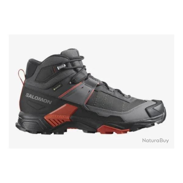 Chaussure de Randonne Homme Salomon "X Ultra 5 Mid GTX" 42 2/3 Gris