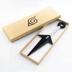 KUNAI NINJA 3 POINTES 26CM NOIR ET BLANC