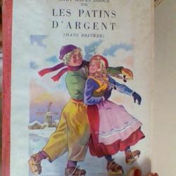 Les patins d'argent par Mary Mapes Dodge - Bibliothèque ruge et or -