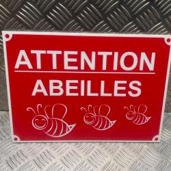 panneau signalisation attention abeilles 340mm x 240 mm matiere akilux