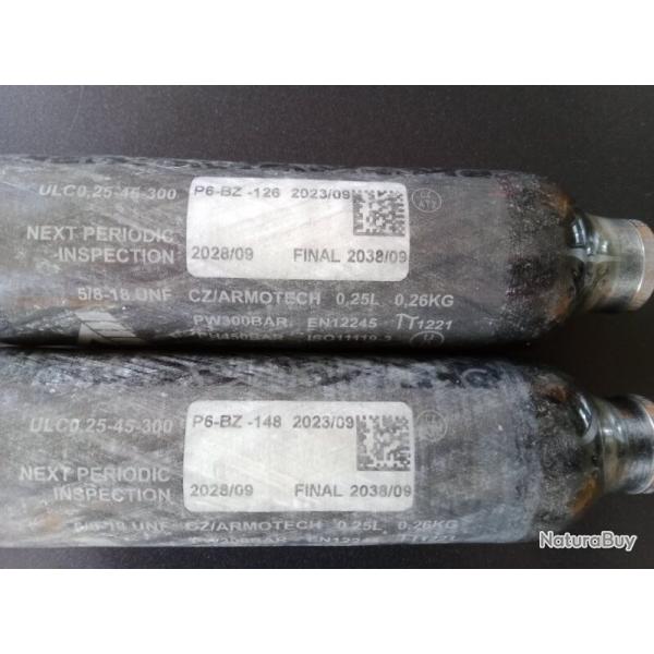 bouteille kevlar fine armotech 0.25l 4500psi