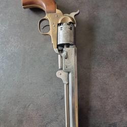 COLT 1851 Navy, Fabrication 1971 XX7, entièrement gravé, Cal 36, Crosse noyer, 1ère main