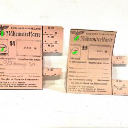 Ancienne carte de ration Allemande Rährmittelkarte Alsace