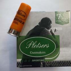 DESTOCKAGE LOT DE 200 CARTOUCHES FOB PLETSERS GUNMAKERS SPORTING CAL 12X70 24GR BJ ACIER N°7
