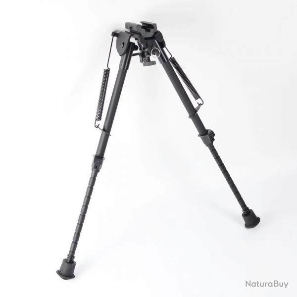 Bipied Mtal Haut de 9  13" pour rail picatinny et grenadire avec adaptateur pour rail picatinny