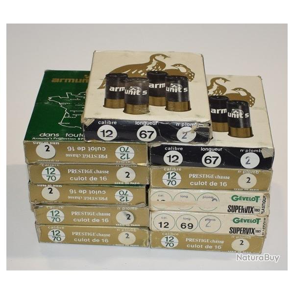lot de 110 cartouches  cal 12  a 1
