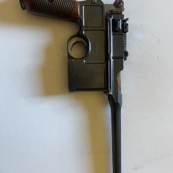 Mauser C96 calibre 7.63mm - Très bon état- Avec crosse/étui d'origine - Arme déclarée