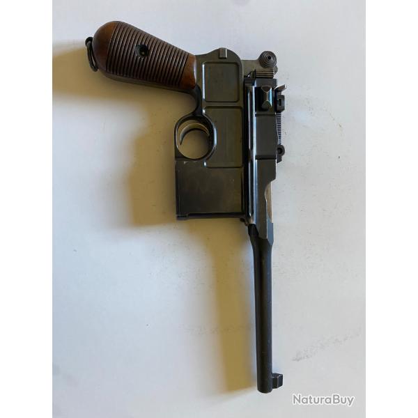 Mauser C96 calibre 7.63mm - Trs bon tat- Avec crosse/tui d'origine - Arme dclare
