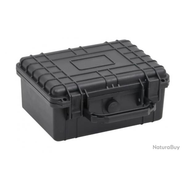 Valise rigide noire 24x19x11 cm en PP - Transport scuris pour objets prcieux et fragiles