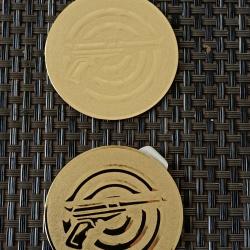 LOT INSERTS POUR MEDAILLES MOTIF ARME DE POING