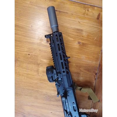 Lot De 2 Rails Picatinny/Weaver 5 Slots Pour M-LOK – Rail Alliage Aluminium, Fixation Protège-Main Fusil Airsoft & Réel