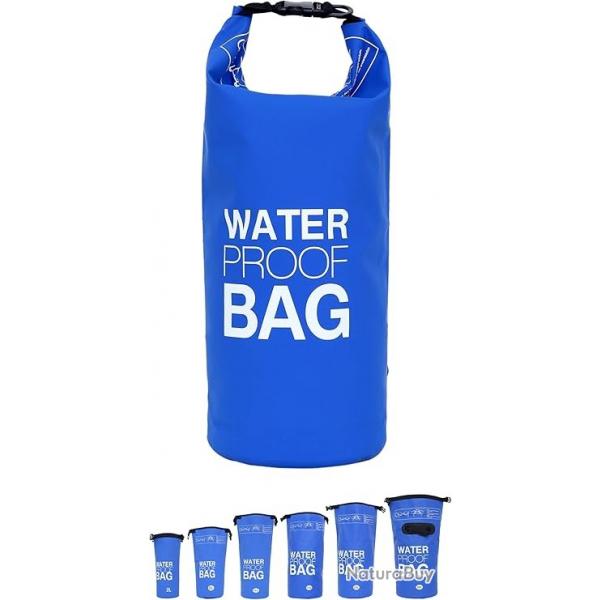Sac tanche 15L Flottant Impermable Pche Camping Navigation Plonge Cano Kayak Rafting Bleu
